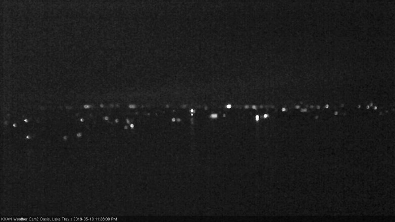Lake Travis webcam, May 10, 2019 10:30 PM CT
