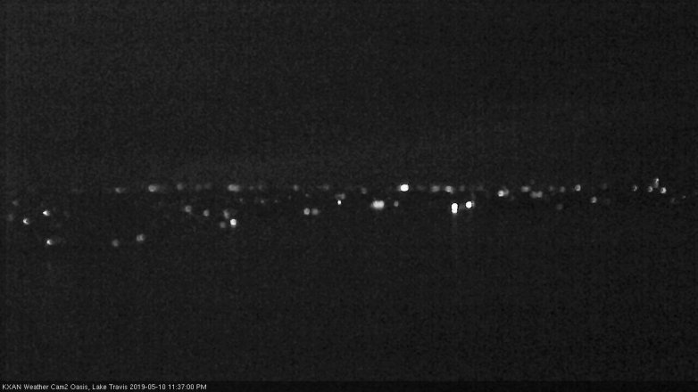 Lake Travis webcam, May 10, 2019 10:40 PM CT