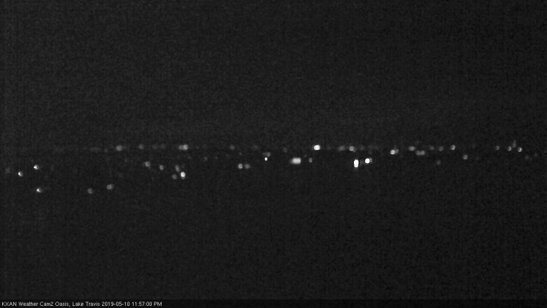 Lake Travis webcam, May 10, 2019 11:00 PM CT