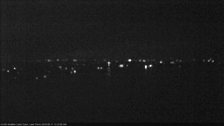 Lake Travis webcam, May 10, 2019 11:25 PM CT
