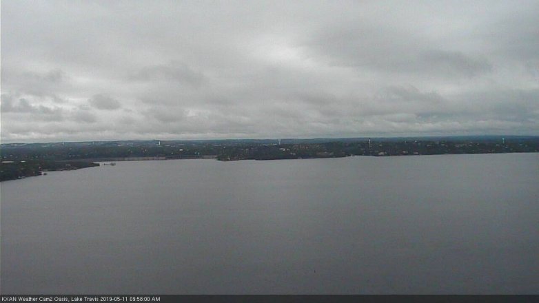 Lake Travis webcam, May 11, 2019 9:00 AM CT