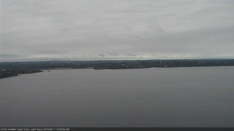 Lake Travis webcam, May 11, 2019 9:30 AM CT