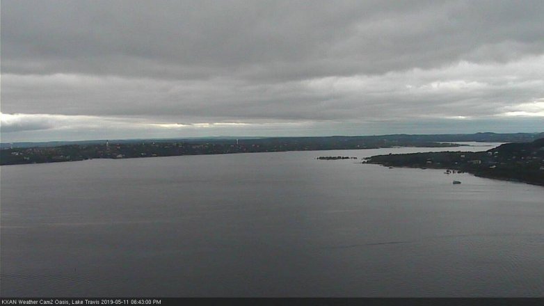 Lake Travis webcam, May 11, 2019 5:45 PM CT