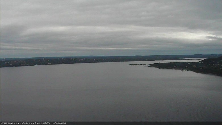Lake Travis webcam, May 11, 2019 6:10 PM CT