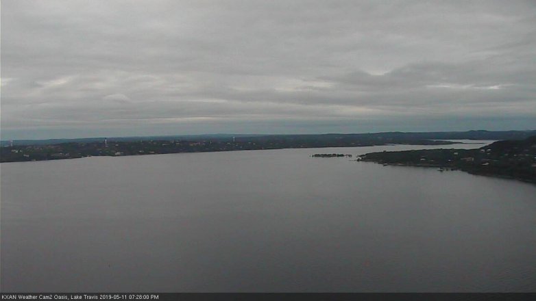 Lake Travis webcam, May 11, 2019 6:30 PM CT
