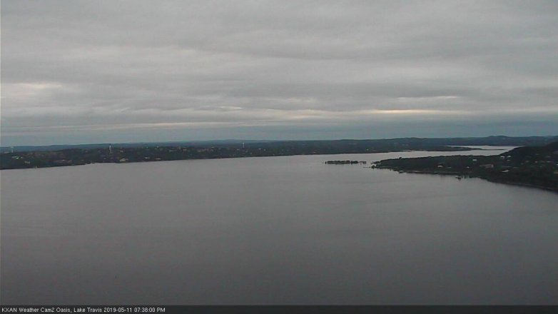 Lake Travis webcam, May 11, 2019 6:40 PM CT