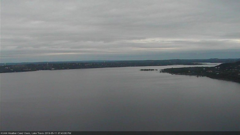 Lake Travis webcam, May 11, 2019 6:45 PM CT
