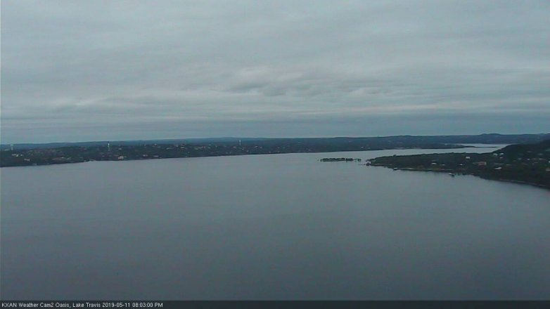 Lake Travis webcam, May 11, 2019 7:05 PM CT
