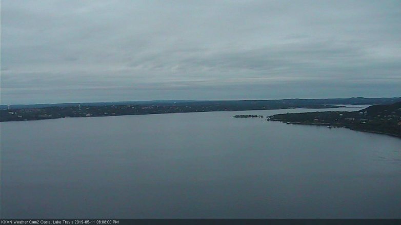 Lake Travis webcam, May 11, 2019 7:10 PM CT
