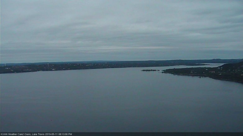 Lake Travis webcam, May 11, 2019 7:15 PM CT