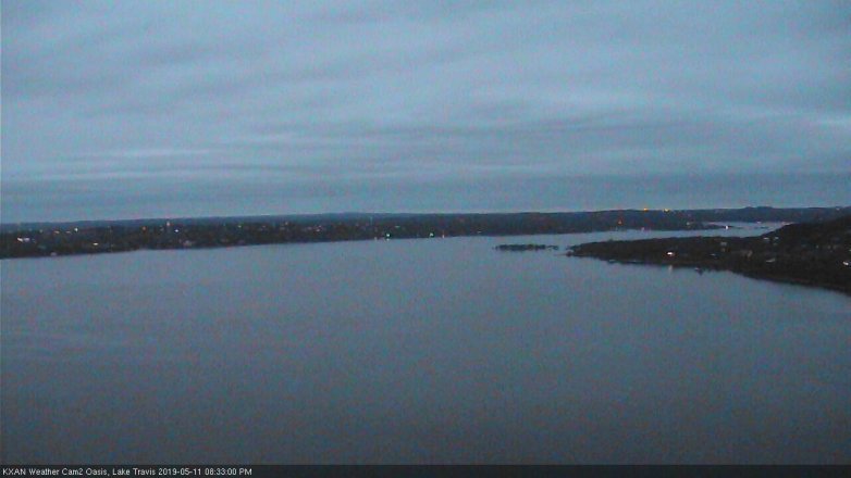 Lake Travis webcam, May 11, 2019 7:35 PM CT