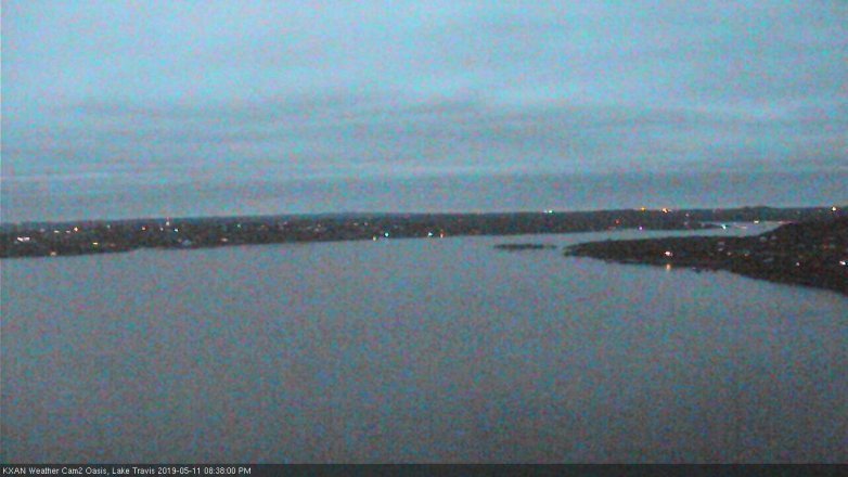 Lake Travis webcam, May 11, 2019 7:40 PM CT