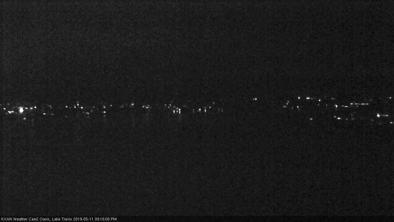 Lake Travis webcam, May 11, 2019 8:20 PM CT