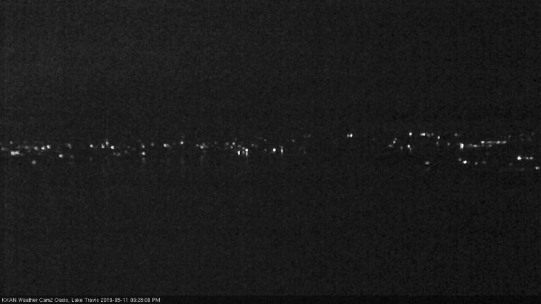 Lake Travis webcam, May 11, 2019 8:30 PM CT