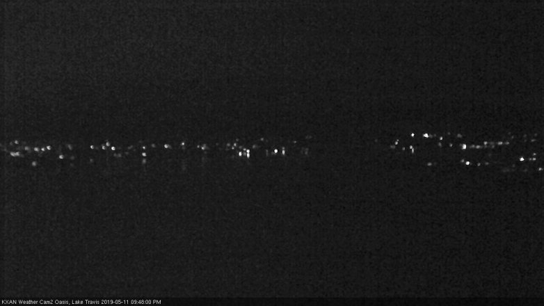 Lake Travis webcam, May 11, 2019 8:50 PM CT