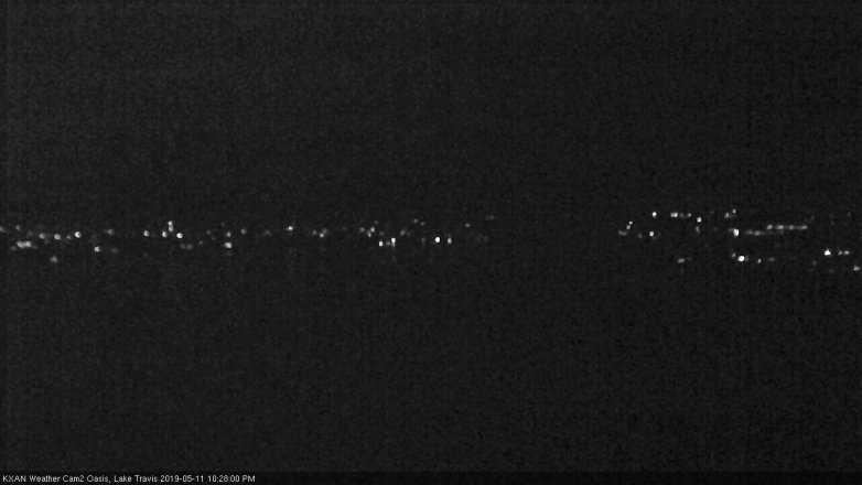 Lake Travis webcam, May 11, 2019 9:30 PM CT