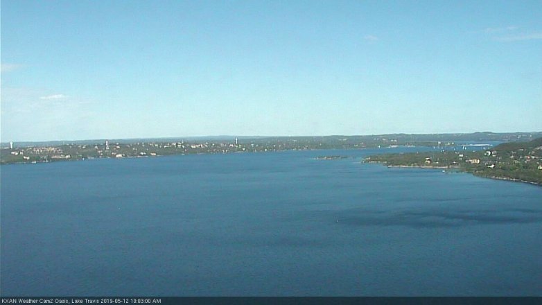 Lake Travis webcam, May 12, 2019 9:05 AM CT
