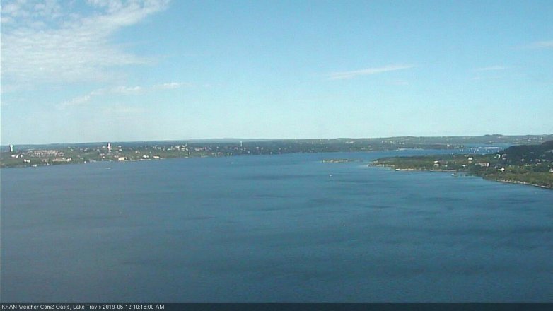 Lake Travis webcam, May 12, 2019 9:20 AM CT