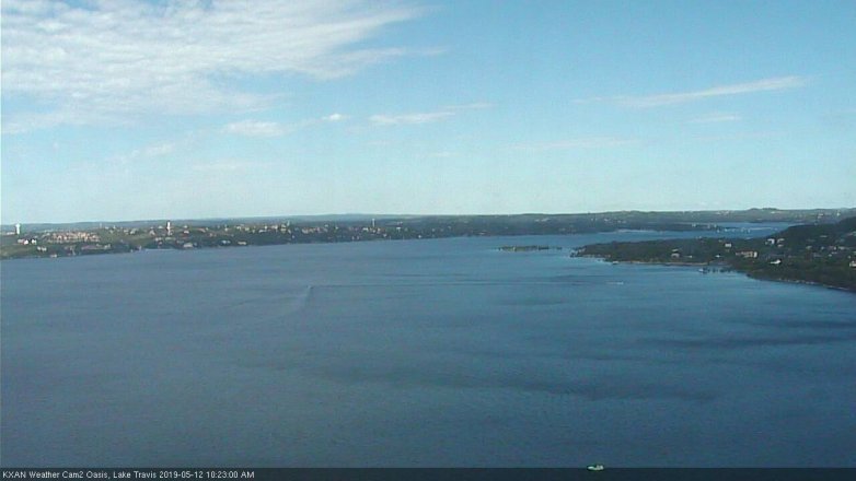Lake Travis webcam, May 12, 2019 9:25 AM CT