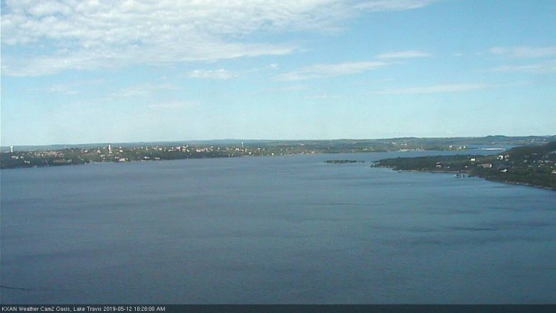 Lake Travis webcam, May 12, 2019 9:30 AM CT