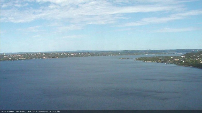 Lake Travis webcam, May 12, 2019 9:35 AM CT