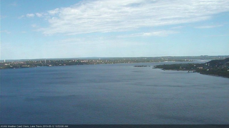 Lake Travis webcam, May 12, 2019 9:55 AM CT