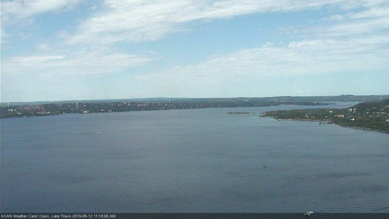 Lake Travis webcam, May 12, 2019 10:20 AM CT