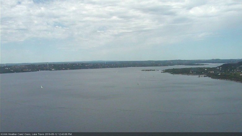 Lake Travis webcam, May 12, 2019 11:45 AM CT