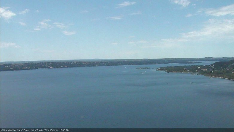 Lake Travis webcam, May 12, 2019 12:20 PM CT