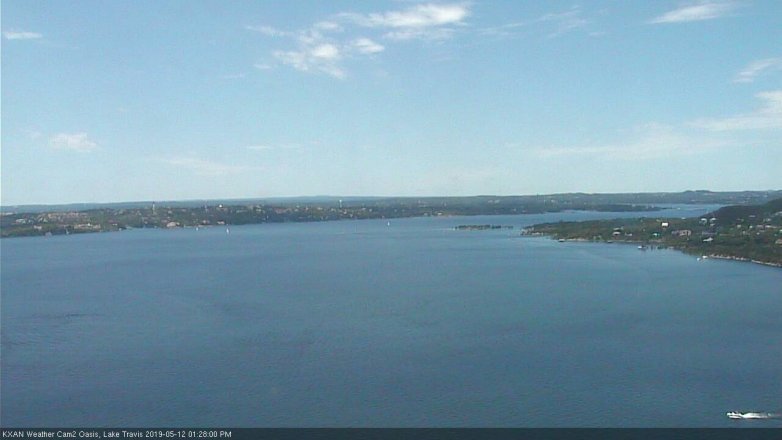 Lake Travis webcam, May 12, 2019 12:30 PM CT