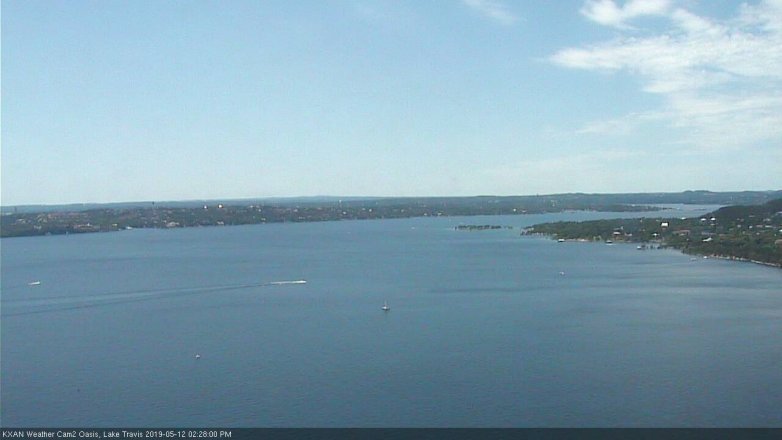 Lake Travis webcam, May 12, 2019 1:30 PM CT