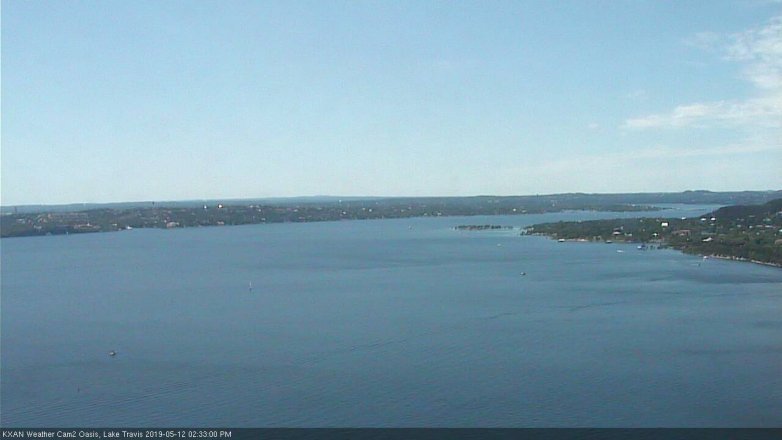 Lake Travis webcam, May 12, 2019 1:35 PM CT