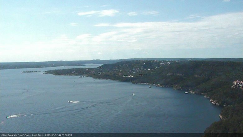 Lake Travis webcam, May 12, 2019 3:25 PM CT