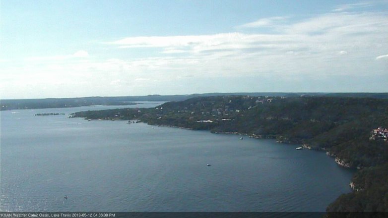 Lake Travis webcam, May 12, 2019 3:40 PM CT
