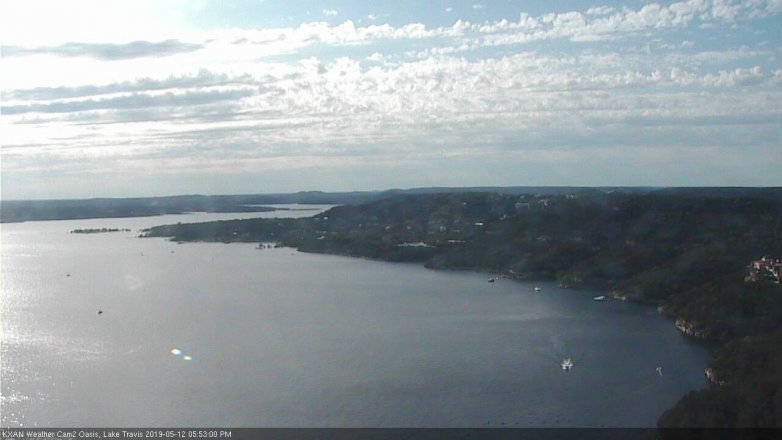 Lake Travis webcam, May 12, 2019 4:55 PM CT