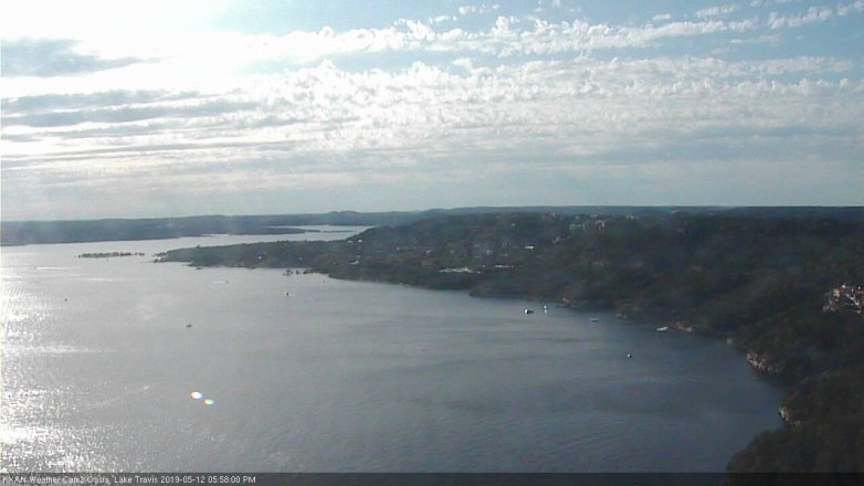 Lake Travis webcam, May 12, 2019 5:00 PM CT