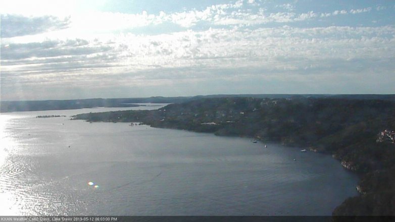 Lake Travis webcam, May 12, 2019 5:05 PM CT