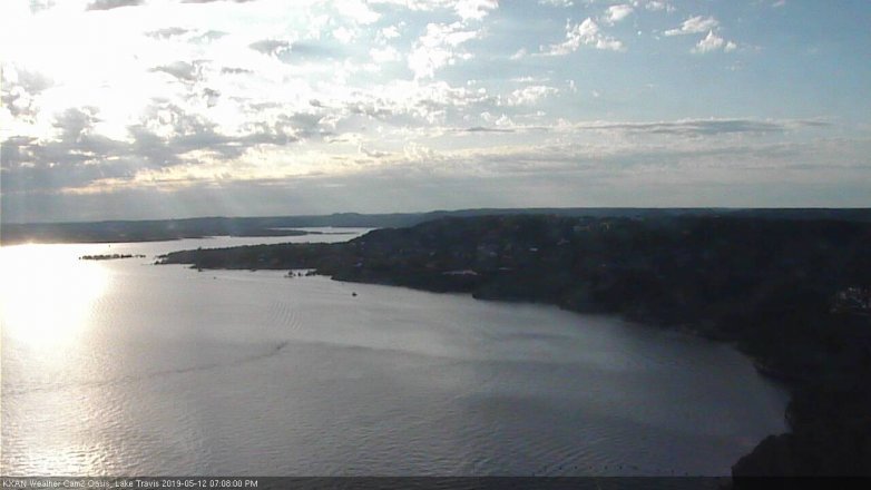 Lake Travis webcam, May 12, 2019 6:10 PM CT