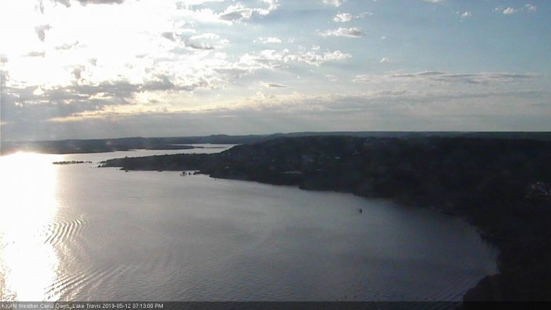 Lake Travis webcam, May 12, 2019 6:15 PM CT