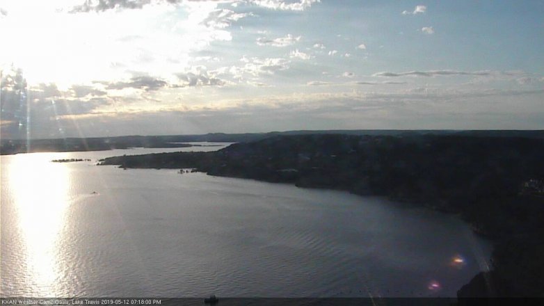 Lake Travis webcam, May 12, 2019 6:20 PM CT