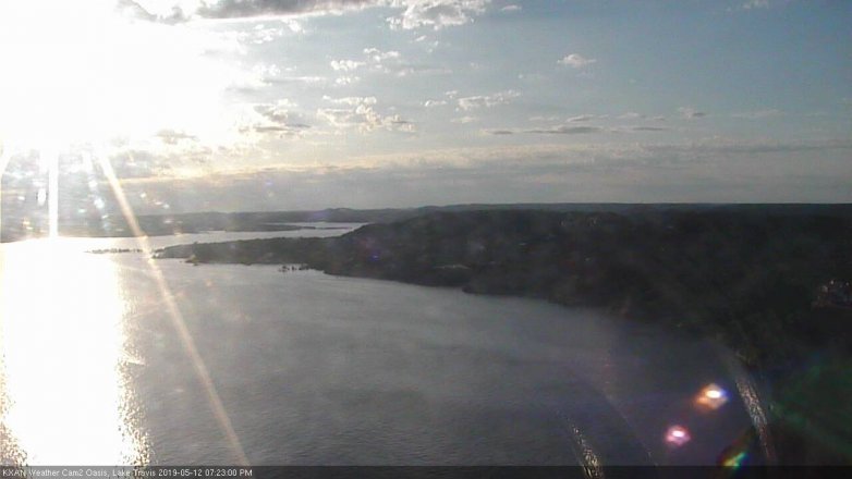 Lake Travis webcam, May 12, 2019 6:25 PM CT