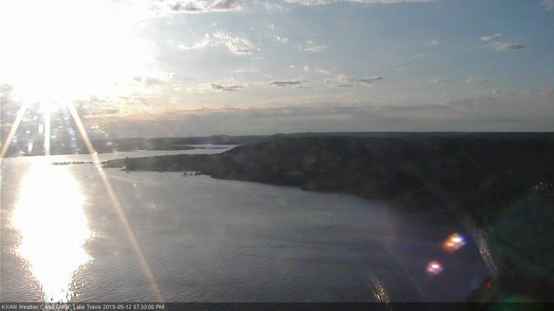 Lake Travis webcam, May 12, 2019 6:35 PM CT