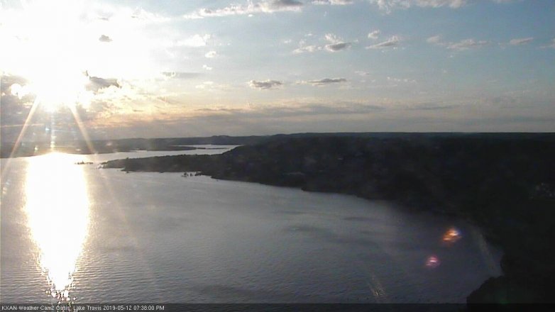 Lake Travis webcam, May 12, 2019 6:40 PM CT