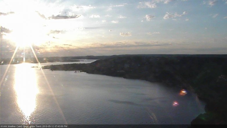 Lake Travis webcam, May 12, 2019 6:45 PM CT