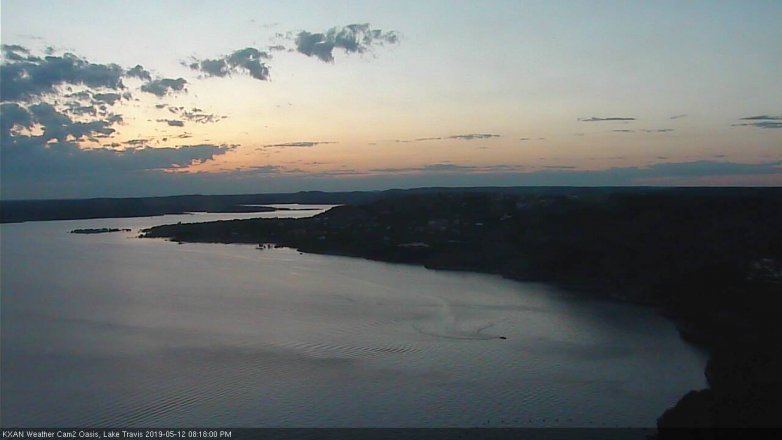 Lake Travis webcam, May 12, 2019 7:20 PM CT