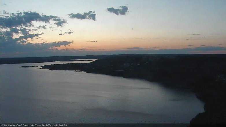 Lake Travis webcam, May 12, 2019 7:25 PM CT