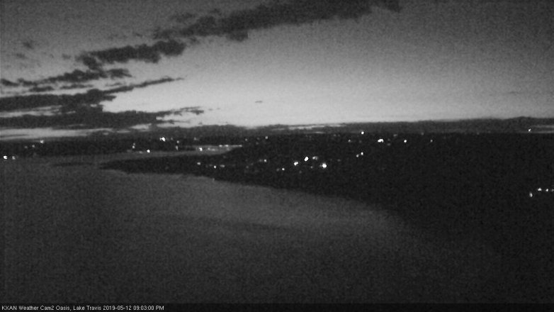 Lake Travis webcam, May 12, 2019 8:05 PM CT