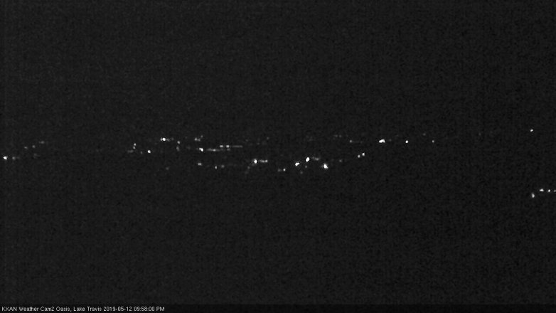 Lake Travis webcam, May 12, 2019 9:00 PM CT