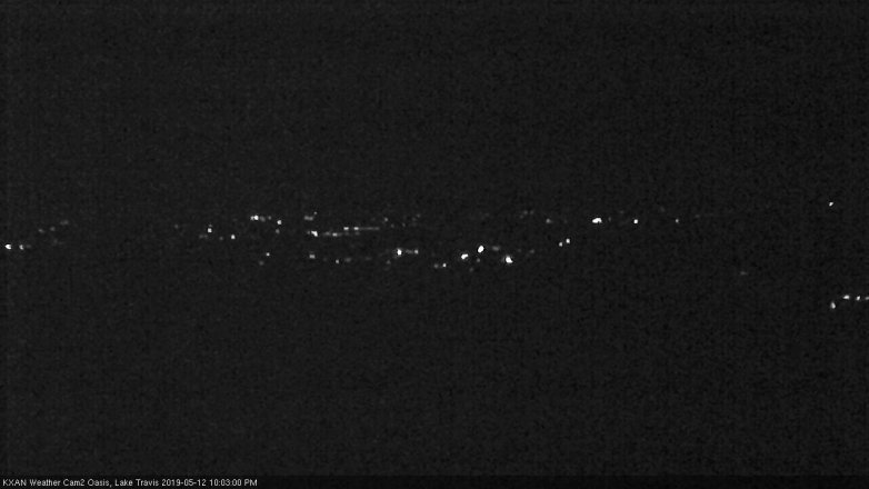 Lake Travis webcam, May 12, 2019 9:05 PM CT