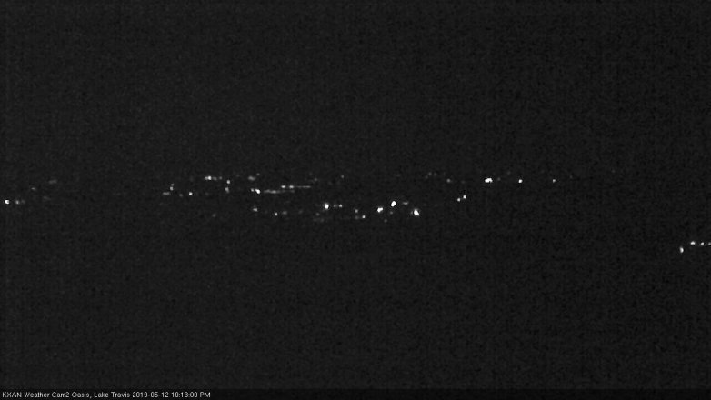 Lake Travis webcam, May 12, 2019 9:15 PM CT